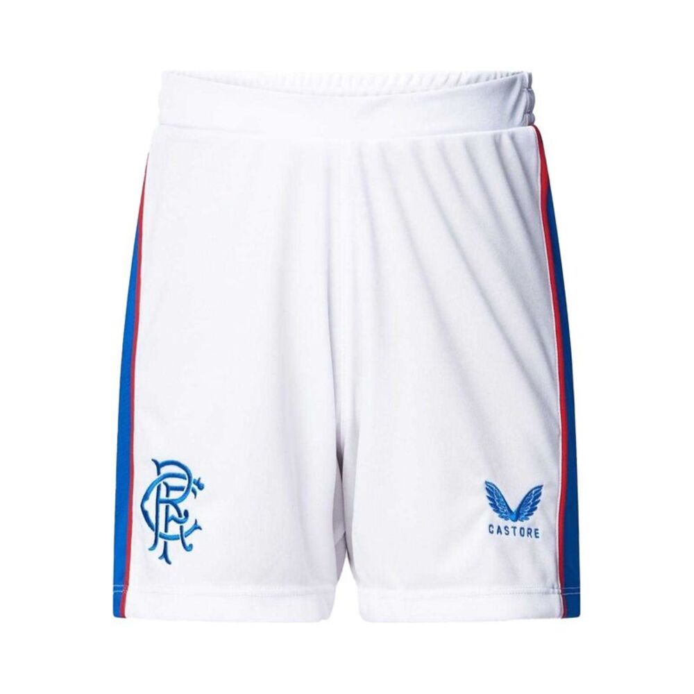 Castore Childrens/Kids Rangers FC Sport Shorts / White